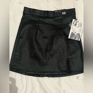Kendall & Kylie Sleek Black Mini Skirt